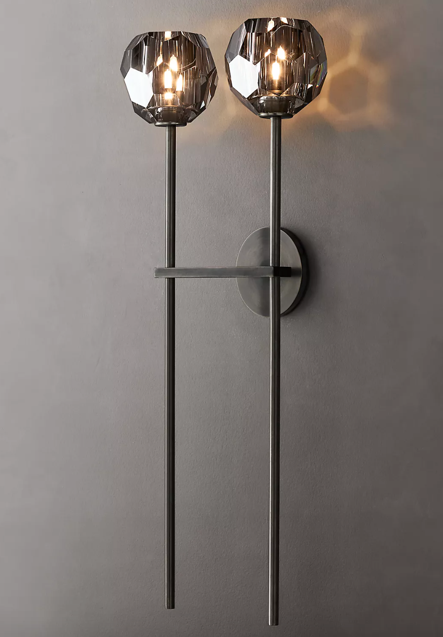 Krystal Double Sconce